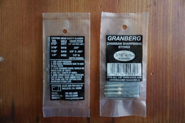 3-16 Stones Granberg Chainsaw Sharpening Stones