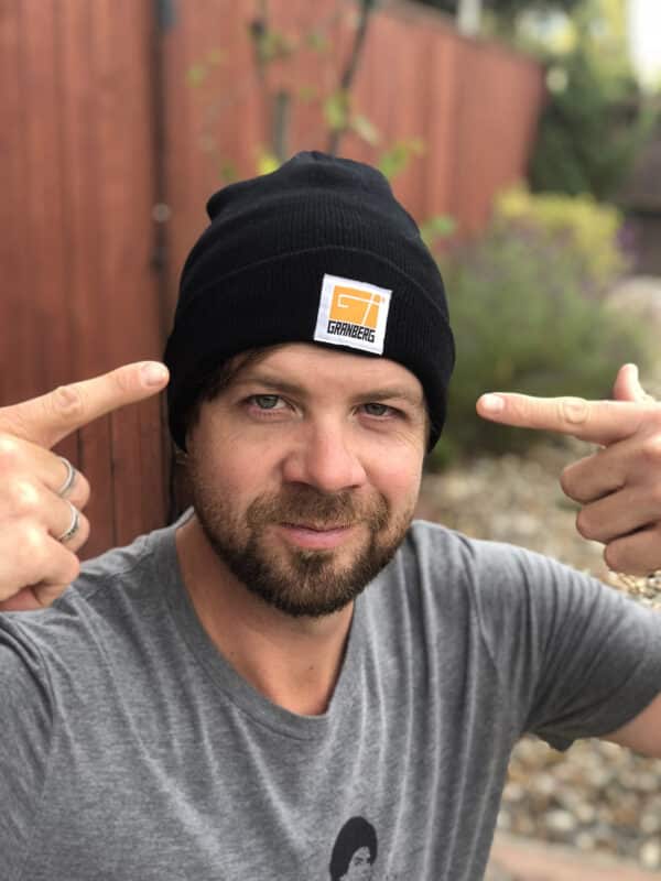 Man wearing Granberg Beanie