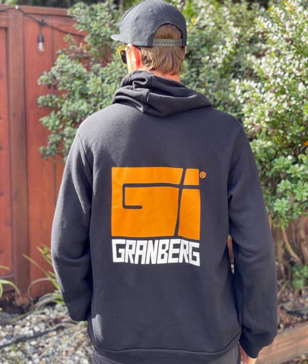 Granberg's Black Hooded Pullover Granberg Sweatshirt_2