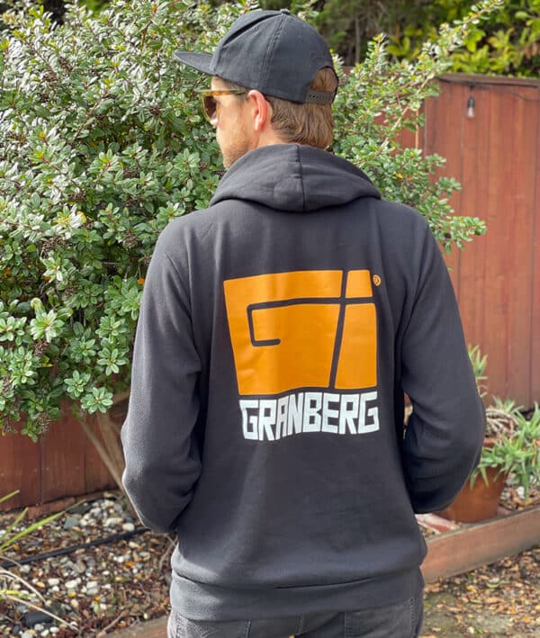 Granberg's Black Zip Up Hooded Granberg sweatshirt