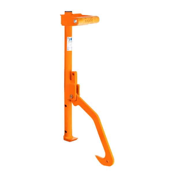An orange LogOX Hauler stands on a white background.